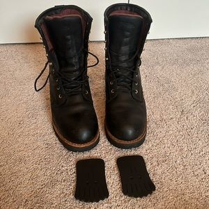 Chippewa logging boots